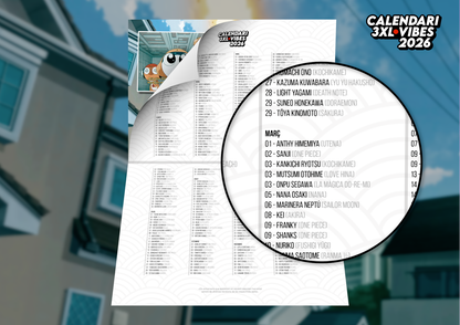 Calendari 3xlvibes 2026