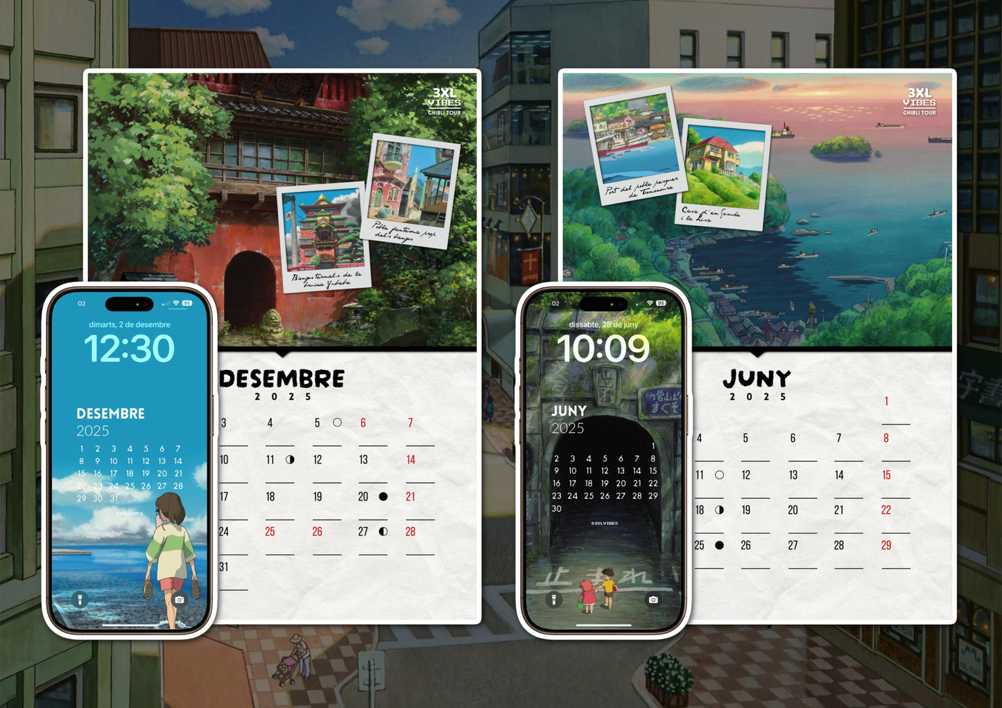 Calendario Ghibli Tour 2025